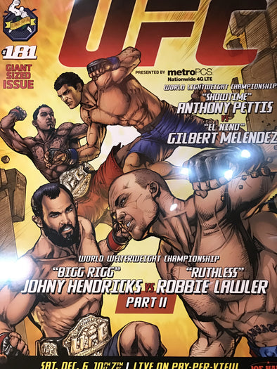 UFC 181 poster Pettis vs. Melendez Hendricks Lawler
