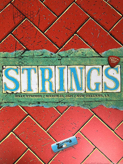 Billy Strings - 2021 Mike Tallman poster New Orleans, LA 3/25 AP