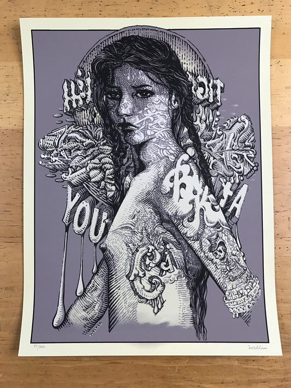 Cali Girl - 2016 David Welker poster, art print, Blink 182