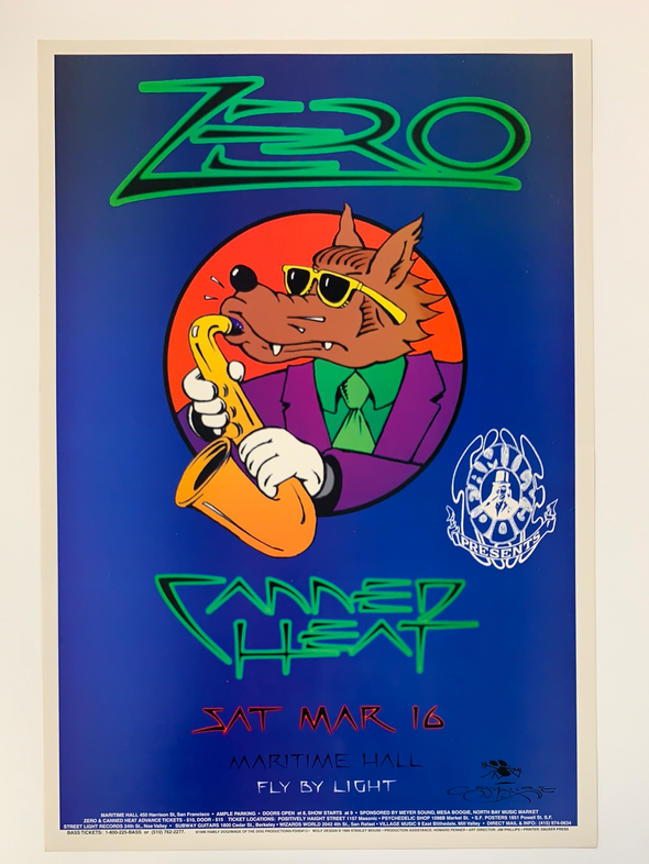 FD/ID 13 Zero - 1996 Stanley Mouse poster Maritime Hall San Fran 1st