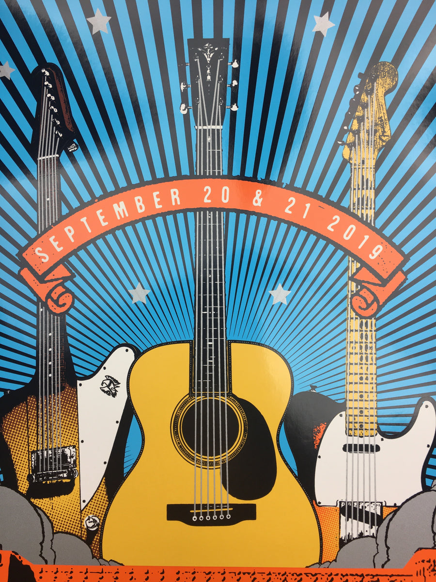 Crossroads Guitar Festival 2019 Scrojo poster Dallas, TX American Ai