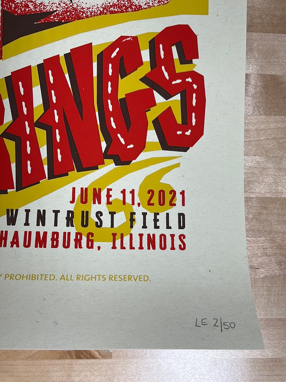 Billy Strings - 2021 Furturtle Show Prints poster Schaumburg, IL 6/11