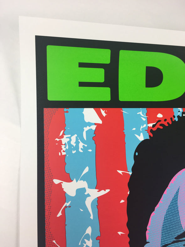 Eddie Vedder - 2012 Frank Kozik Poster Ft Lauderdale FL Broward Center