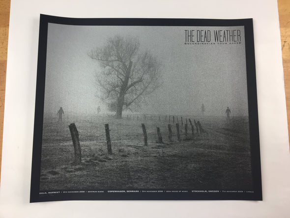 The Dead Weather - 2009 Todd Slater Poster Scandinavian Tour