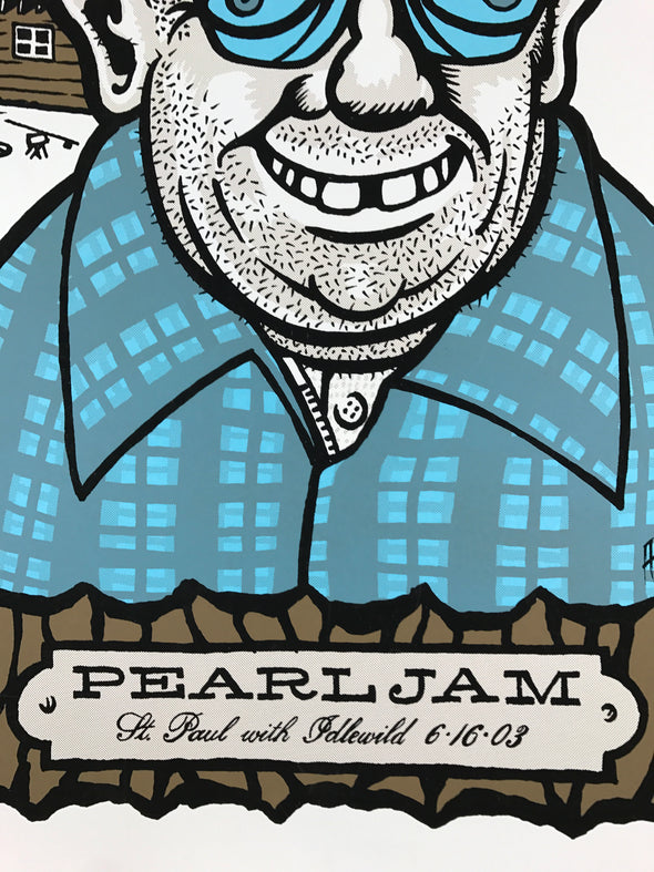 Pearl Jam - 2003 Ames Brothers Design poster St Paul, MN Excel Energy Center