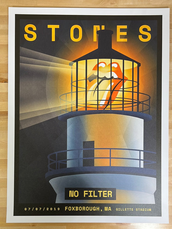 Rolling Stones - 2019 poster No Filter Tour Foxborough, MA