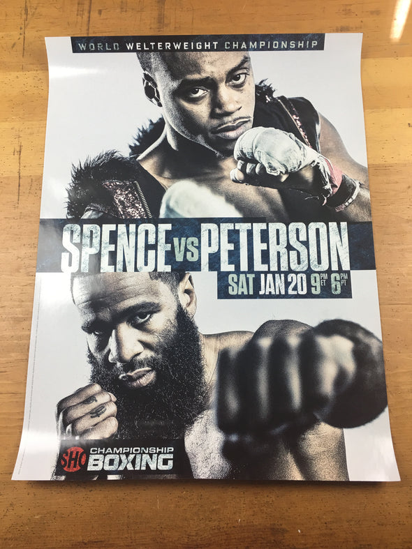 Spence vs. Peterson Championship Boxing Poster