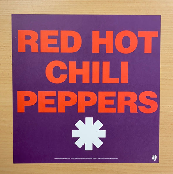 Red Hot Chili Peppers - 1999 original vinyl poster insert 12.31x12.31 record art
