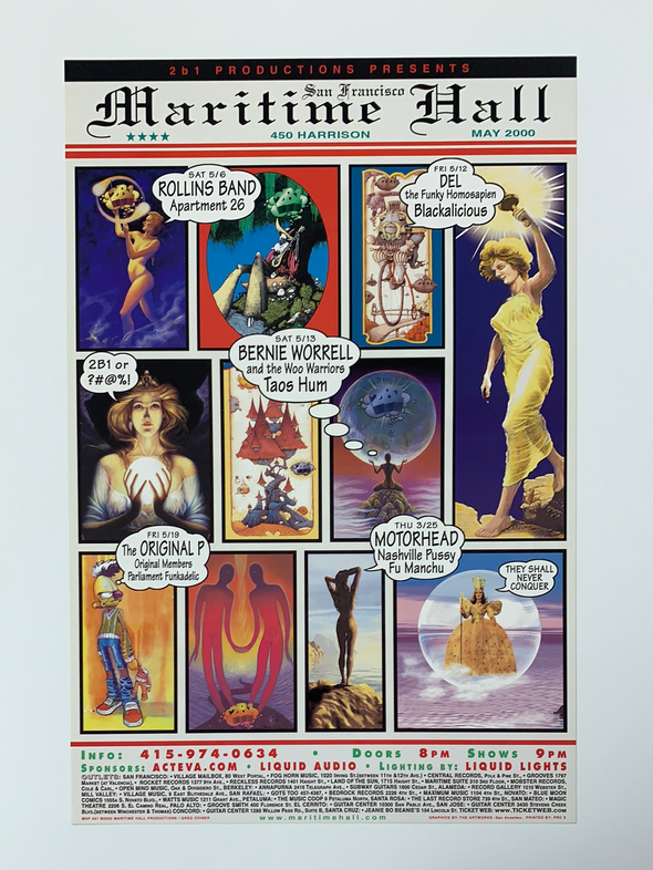 MHP 91 May - 2000 Greg Coiner poster Maritime Hall San Fran 1st