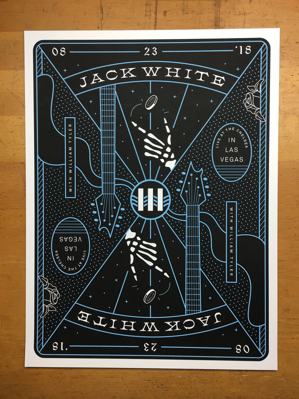 Jack White - 2018 Matthew Jacobson poster Las Vegas, NV 3 of hearts The Chelsea