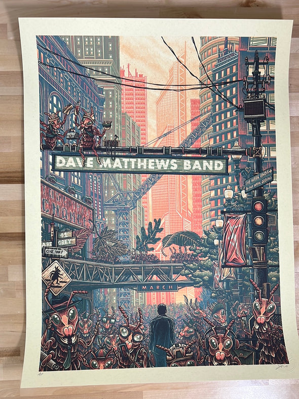 Dave Matthews Band Ants Marching - 2021 Luke Martin poster AP ed