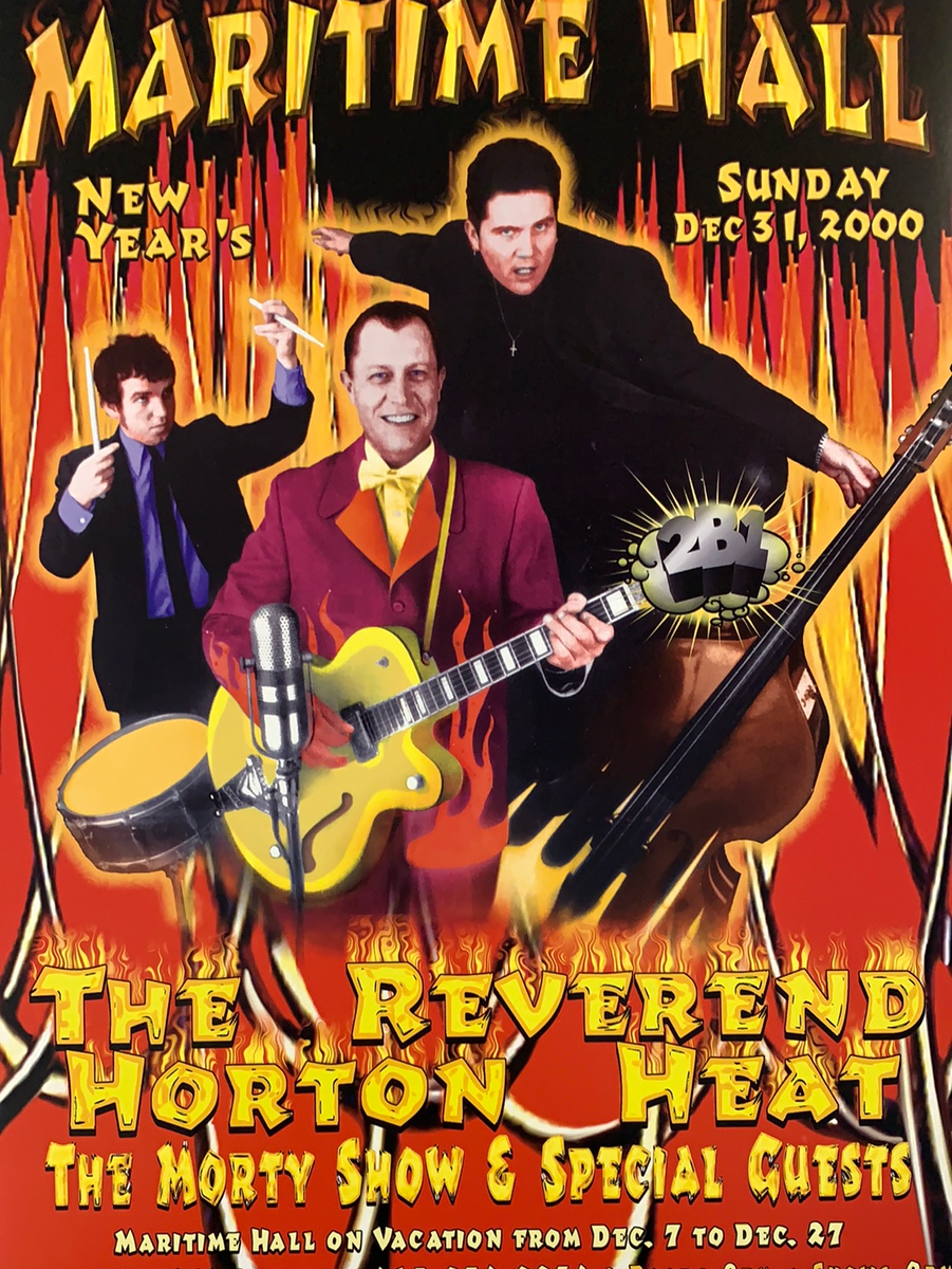 MHP 106 Horton Heat - 2000 poster Maritime Hall San Fran 1st