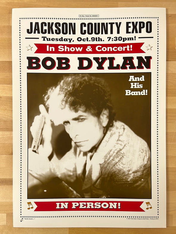 Bob Dylan - 2001 Geoff Gans poster Central Point, OR