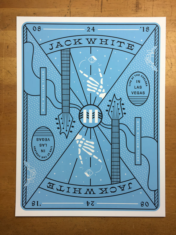 Jack White - 2018 Matthew Jacobson poster Las Vegas, NV 6 of diamonds The Chelsea Night 2