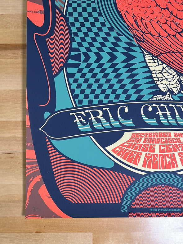 Eric Church - 2019 Status Serigraph poster San Francisco, CA 2