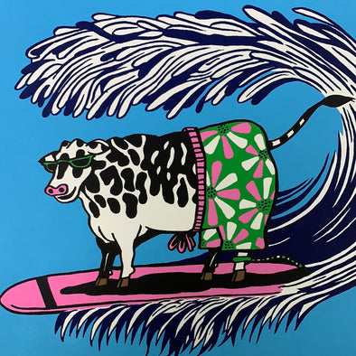 Cows on Vacation - 2021 Jim Pollock poster Art print Phish 3/3