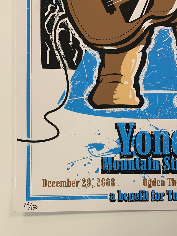 Yonder Mountain String Band - 2008 Darin Shock poster Denver, CO Ogden Theatre