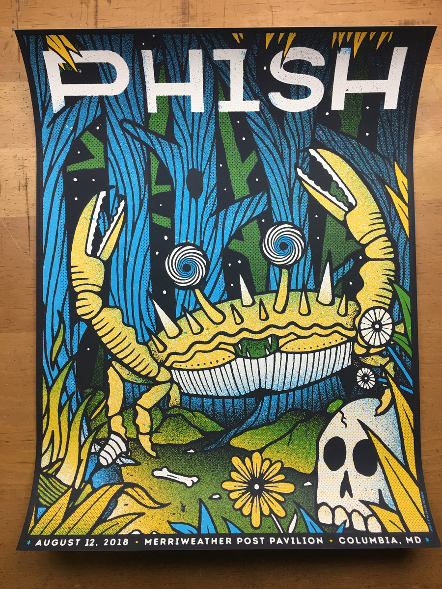 Phish - 2018 The Half and Half poster Columbia, MD Merriweather