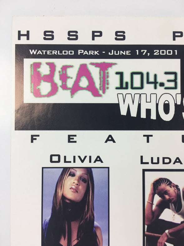 Beat 104.3 - 2001 Poster - Waterloo Park