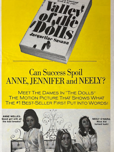 Valley of the Dolls - 1967 promo movie poster original vintage