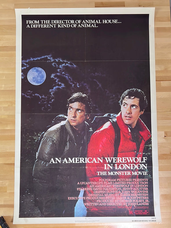 An American Werewolf in London - 1981 one sheet movie poster original vintage 27x41