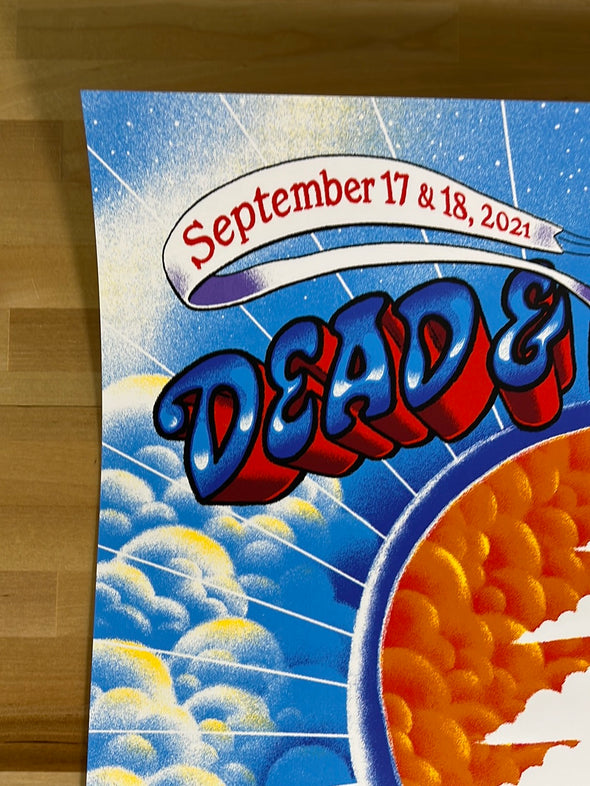 Dead & Company - 2021 James Flames poster Chicago, IL Wrigley Field