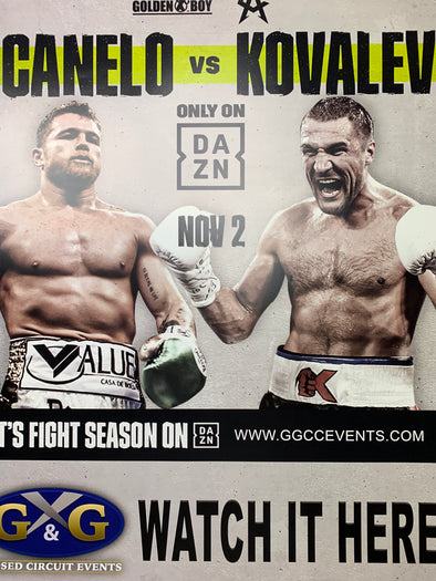 Canelo Alvarez vs. Kovalev - poster print Boxing