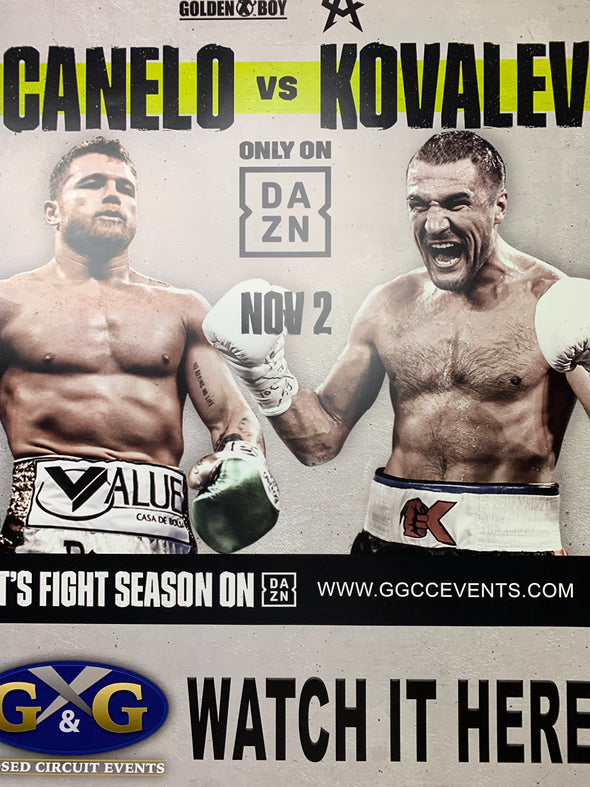 Canelo Alvarez vs. Kovalev - poster print Boxing