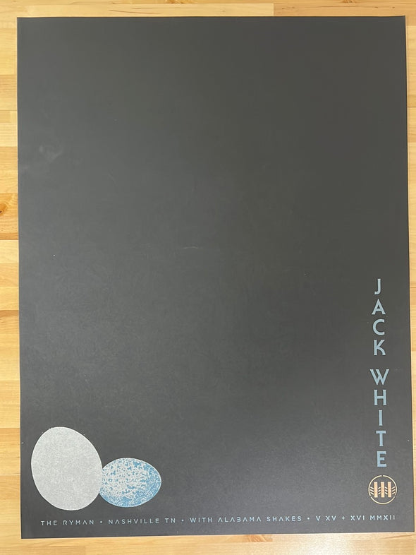 Jack White - 2012 Matthew Jacobson poster Nashville, TN