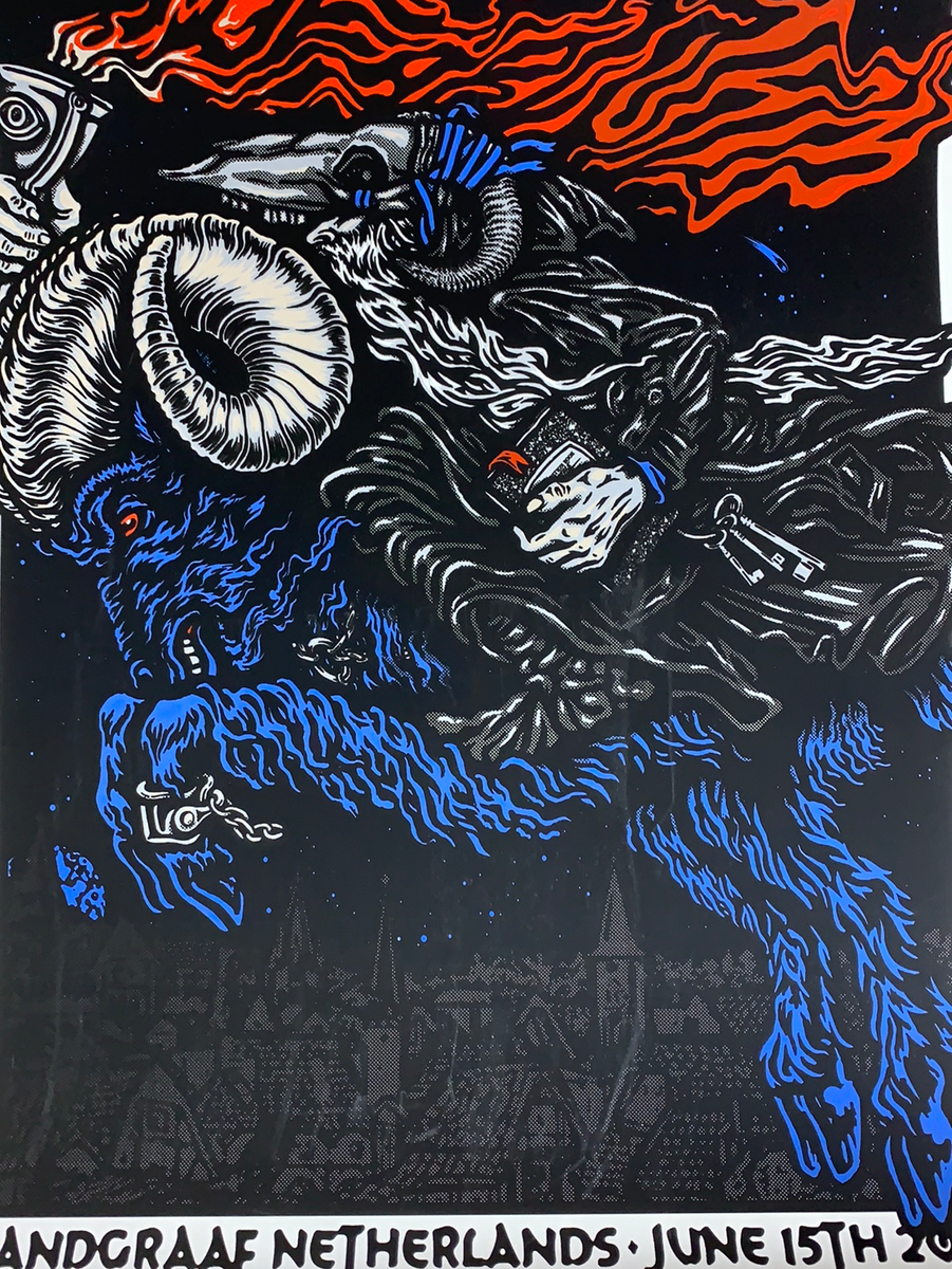 Pearl Jam - 2018 Ames Design poster Landgraaf Pinkpop Geleen