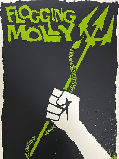 Flogging Molly - 2006 Todd Slater poster Dallas, TX