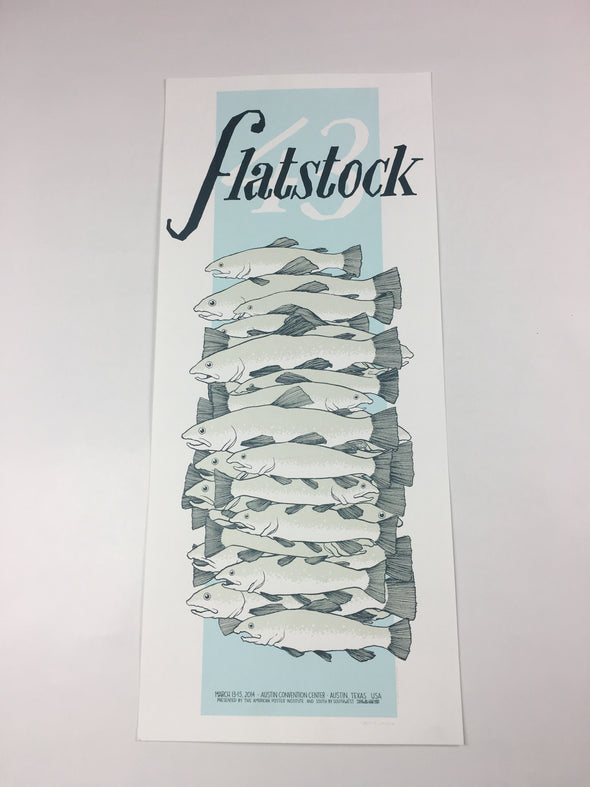 Flatstock 43 - 2014 Justin Santora Poster Austin, TX Austin Convention Center