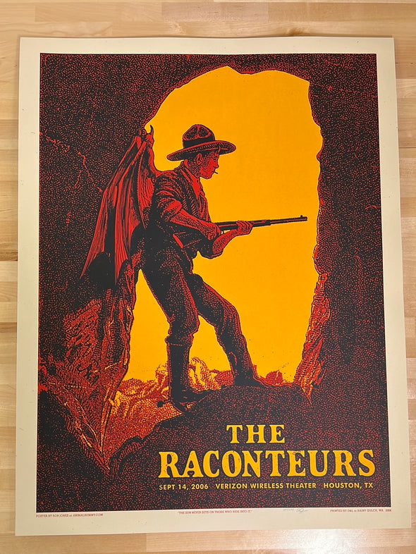The Raconteurs - 2006 Rob Jones poster Houston, TX