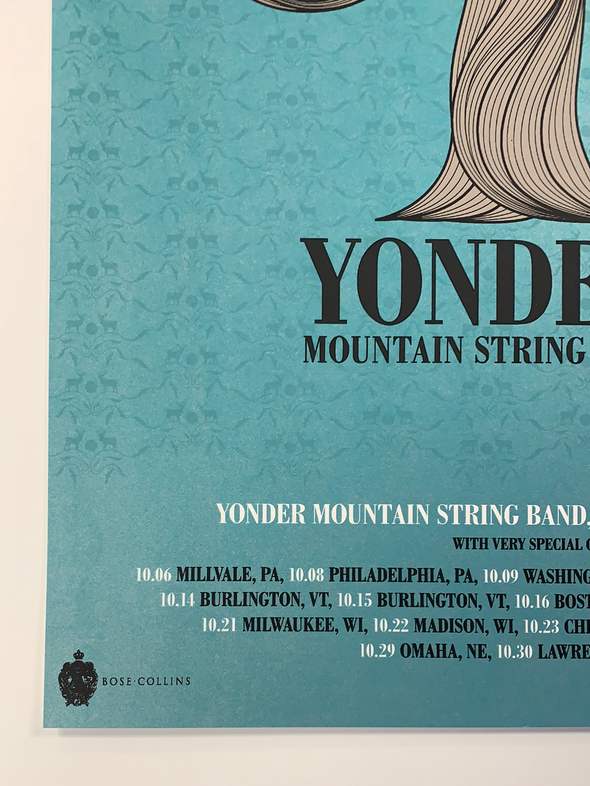 Yonder Mountain String Band - 2009 Bose Collins Fall Tour Metallic Turquoise Edition