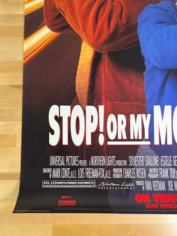 Stop of My Mom Will Shoot - 1992 video promo movie poster original vintage 27x40