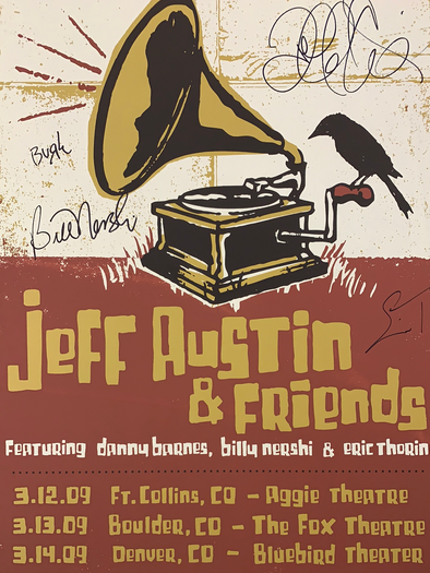 Jeff Austin - 2009 Cricket Press poster 1 Yonder Mountain String Band, CO
