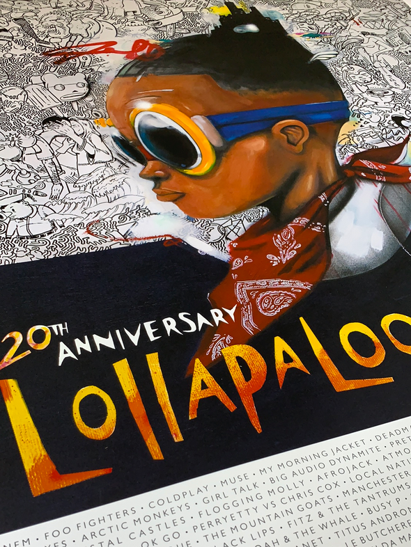 Lollapalooza - 2011 Hebru Brantley Numbered Edition Poster