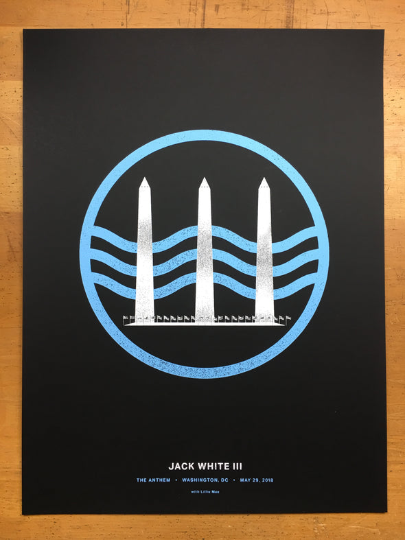 Jack White - 2018 Matthew Jacobson poster Washington, DC The Anthem Night 1
