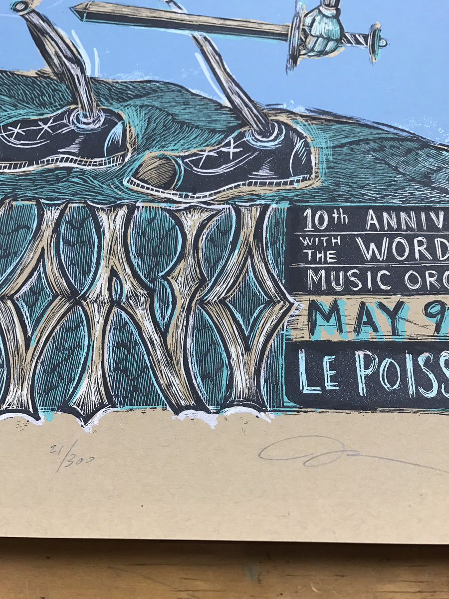 Arvo Part Symphony #4 - 2009 Dan Grzeca poster Los Angeles – Sold