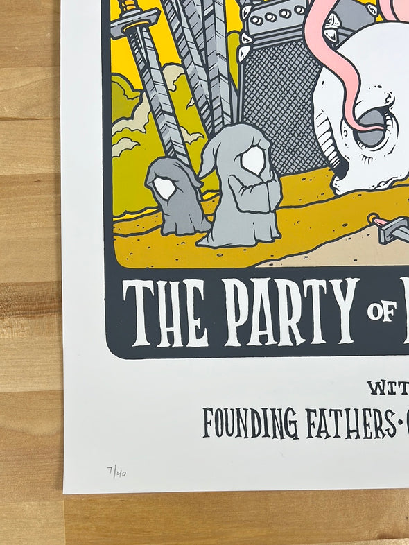 The Party of Helicopters - 2010 Mike Budai poster Cleveland, OH 7/40
