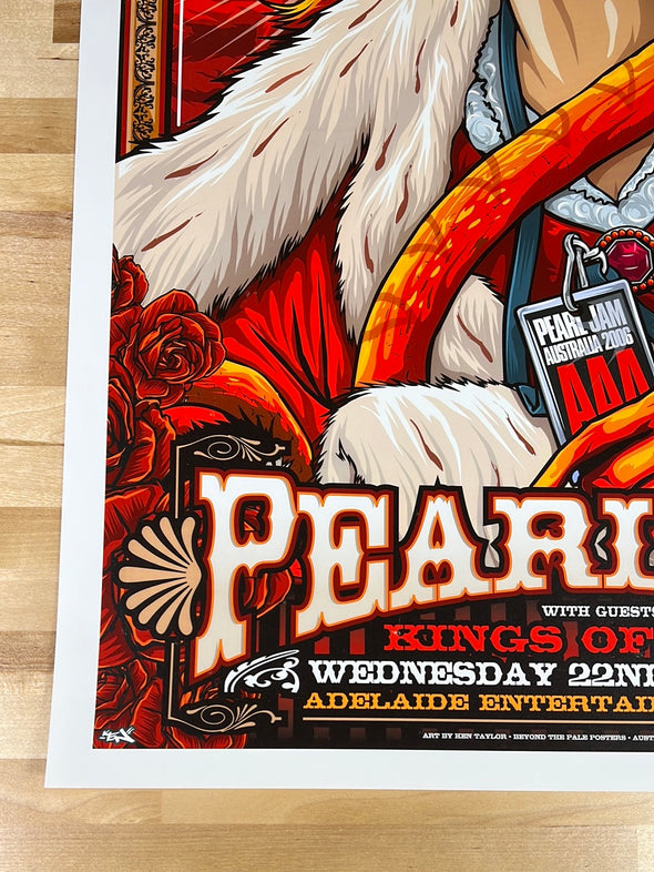 Pearl Jam - 2006 Ken Taylor poster Adelaide, AUS