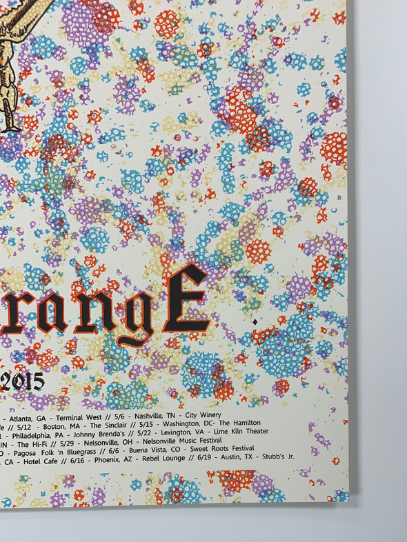 Mandolin Orange - 2015 Fugscreens Studios poster Such Jubilee Tour