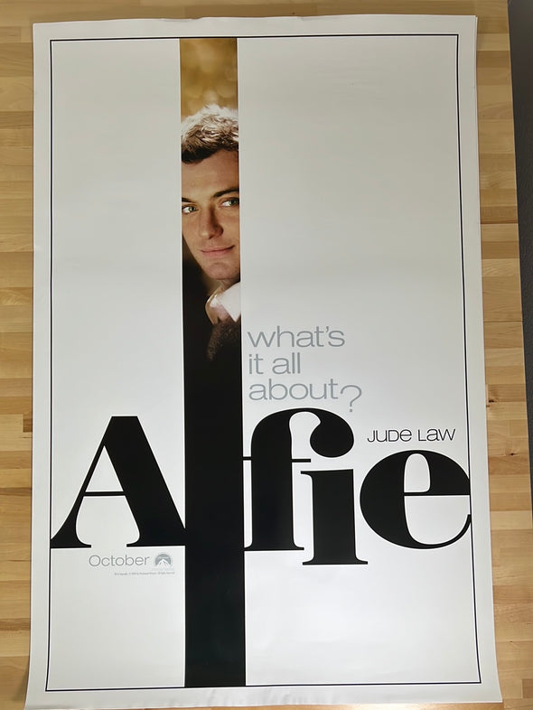 Alfie - 2004 video promo movie poster original vintage 27x40