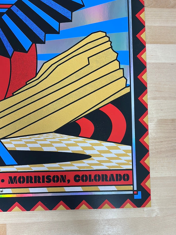 My Morning Jacket - 2022 Nate Duval poster FOIL Red Rocks, CO
