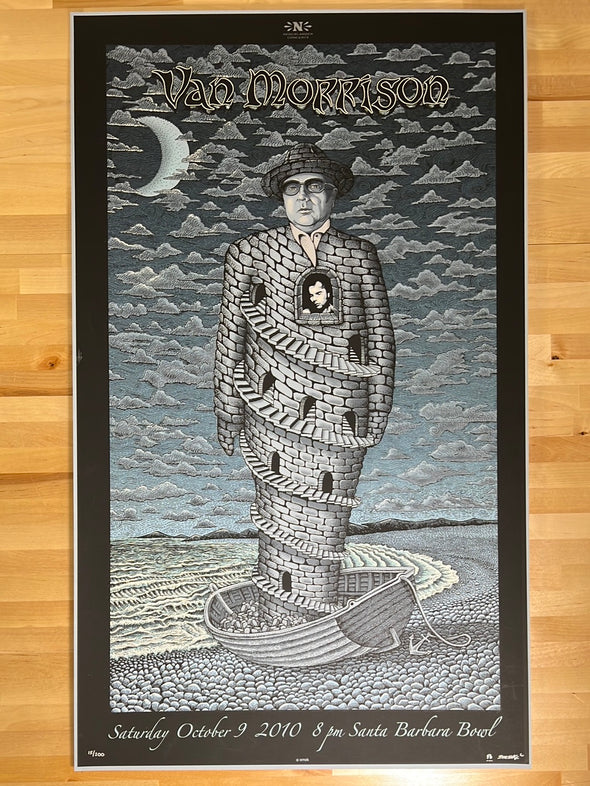 Van Morrison - 2010 Emek poster Santa Barbara, CA
