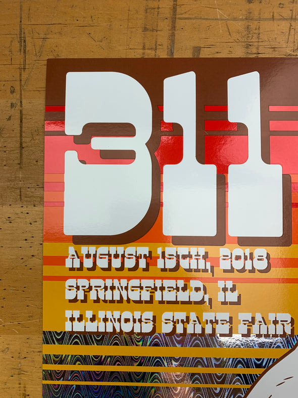 311 - 2018 Acorn Poster Springfield, IL State Fair FOIL