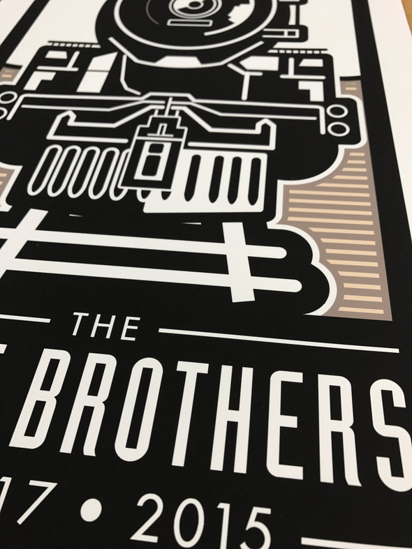 The Avett Brothers - 2015 Uncle Charlie poster Houston, Texas, Cynthia Woods