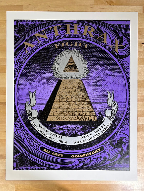 Anthrax - 1994 Matt Getz poster Hollywood, Fresno, CA
