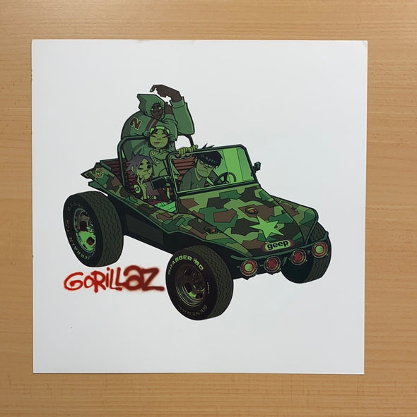 Gorillaz - 2001 original vinyl poster insert 12x12 record art