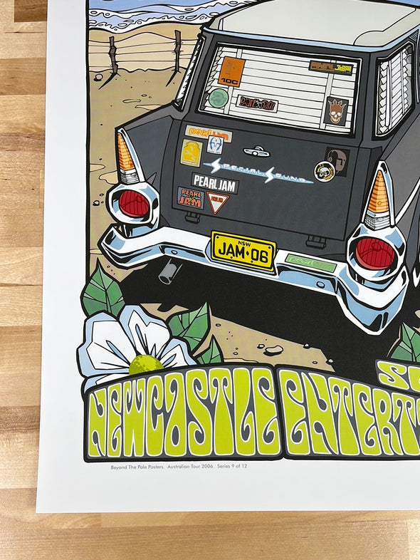 Pearl Jam - 2006 Daymon Greulich poster Newcastle, AUS Kings of Leon